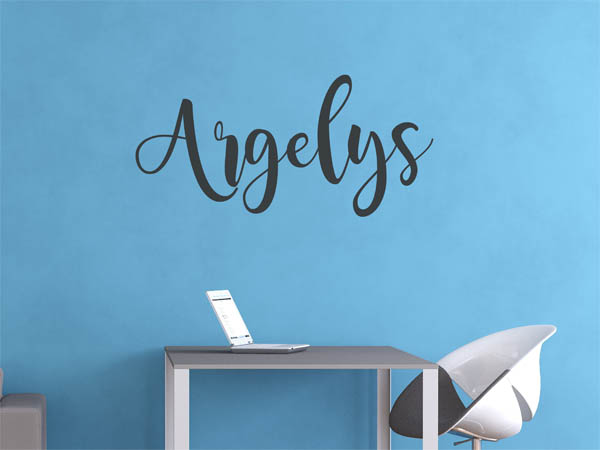 Wandtattoo Argelys in Handschrift
