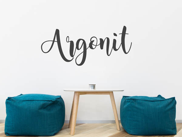 Wandtattoo Argonit in Handschrift