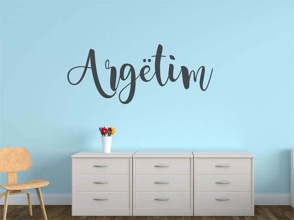 Wandtattoo Argëtim in Handschrift