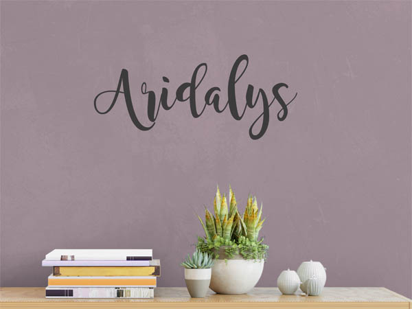 Wandtattoo Aridalys in Handschrift