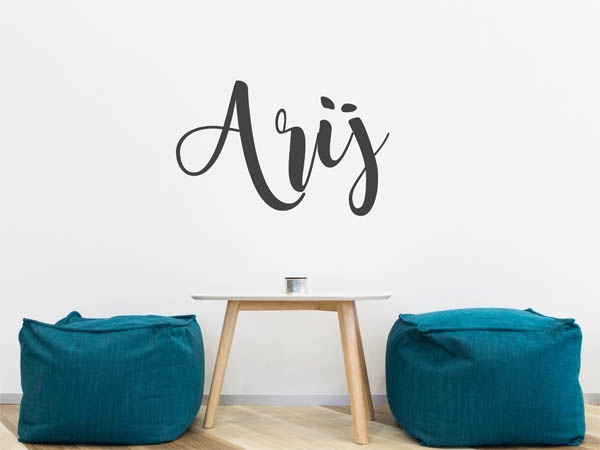 Wandtattoo Arij in Handschrift