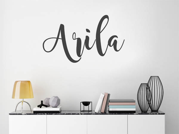 Wandtattoo Arila in Handschrift