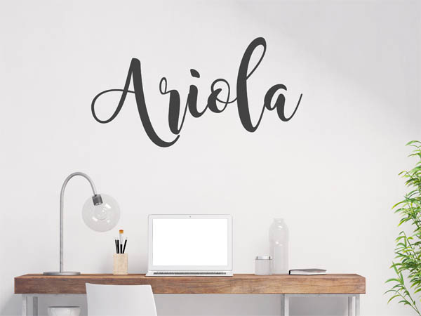 Wandtattoo Ariola in Handschrift