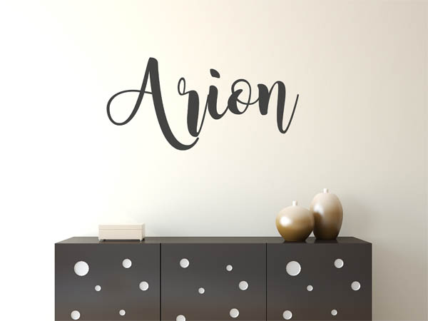 Wandtattoo Arion in Handschrift