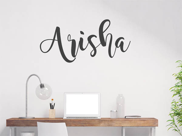 Wandtattoo Arisha in Handschrift