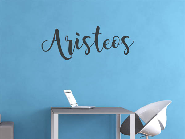 Wandtattoo Aristeos in Handschrift