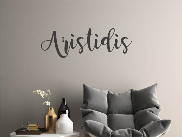 Wandtattoo Aristidis in Handschrift
