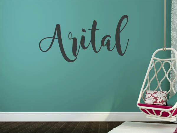 Wandtattoo Arital in Handschrift