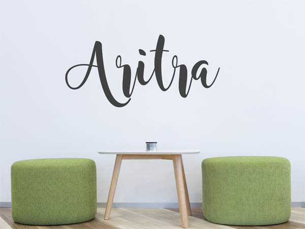 Wandtattoo Aritra in Handschrift