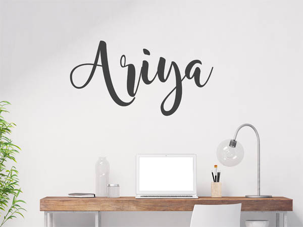 Wandtattoo Ariya in Handschrift