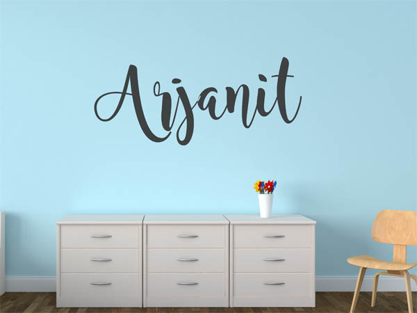 Wandtattoo Arjanit in Handschrift