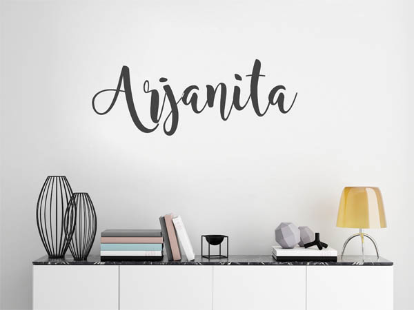 Wandtattoo Arjanita in Handschrift