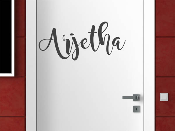Wandtattoo Arjetha in Handschrift
