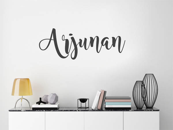 Wandtattoo Arjunan in Handschrift