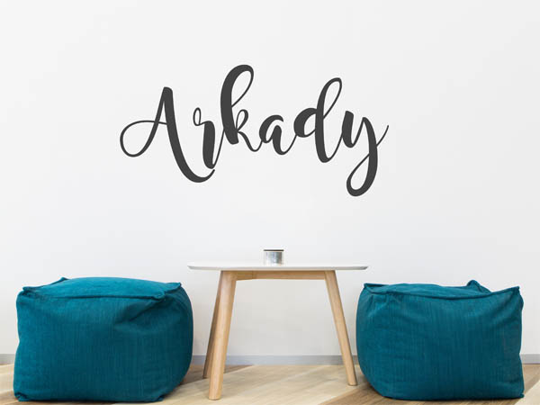 Wandtattoo Arkady in Handschrift