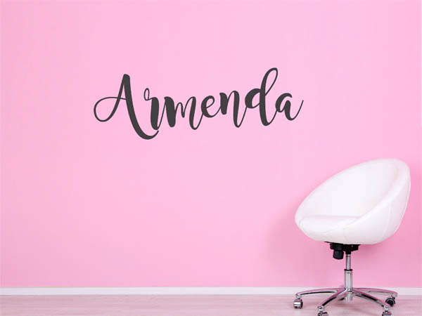 Wandtattoo Armenda in Handschrift