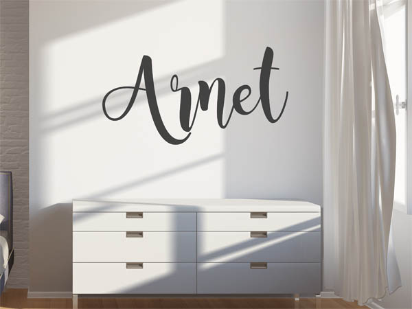 Wandtattoo Arnet in Handschrift
