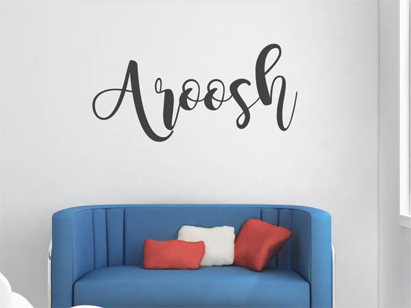 Wandtattoo Aroosh in Handschrift