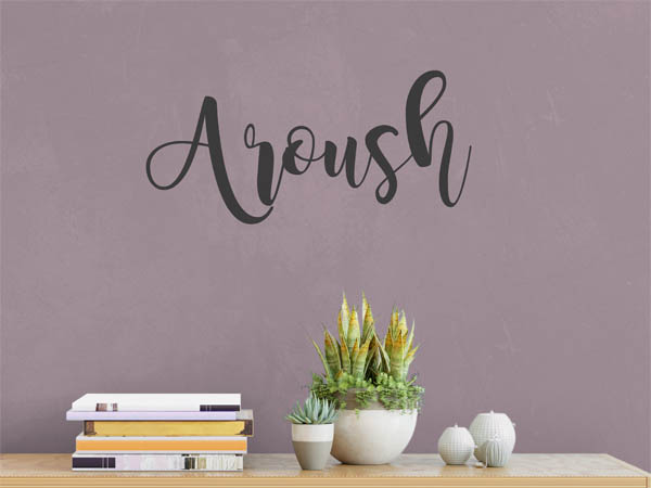 Wandtattoo Aroush in Handschrift