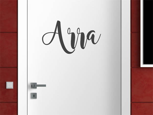Wandtattoo Arra in Handschrift