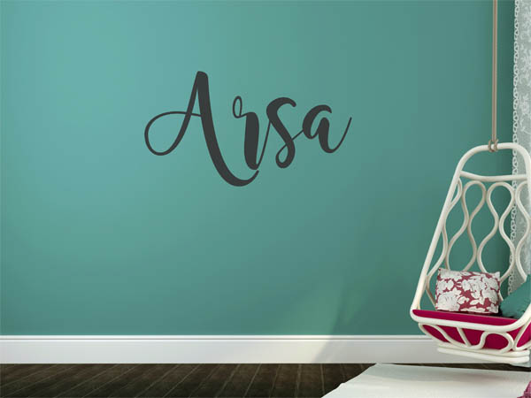 Wandtattoo Arsa in Handschrift