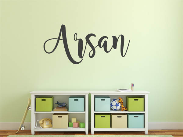 Wandtattoo Arsan in Handschrift