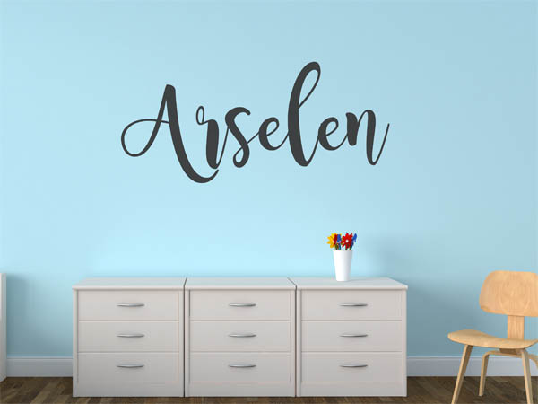 Wandtattoo Arselen in Handschrift