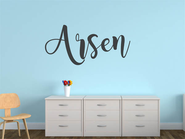 Wandtattoo Arsen in Handschrift