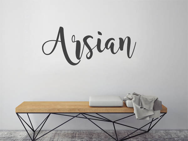 Wandtattoo Arsian in Handschrift