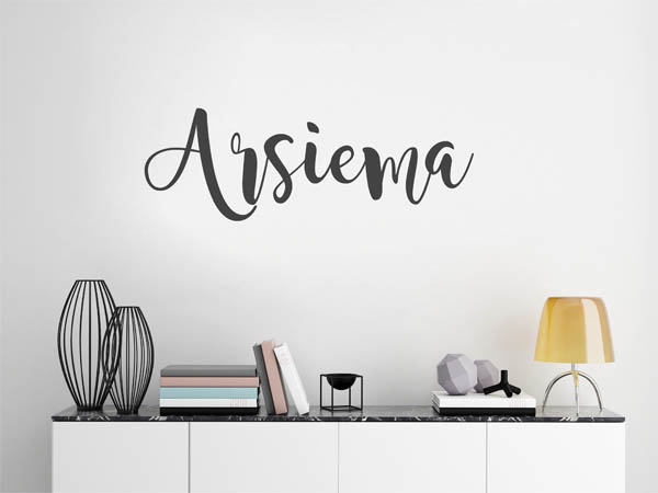 Wandtattoo Arsiema in Handschrift