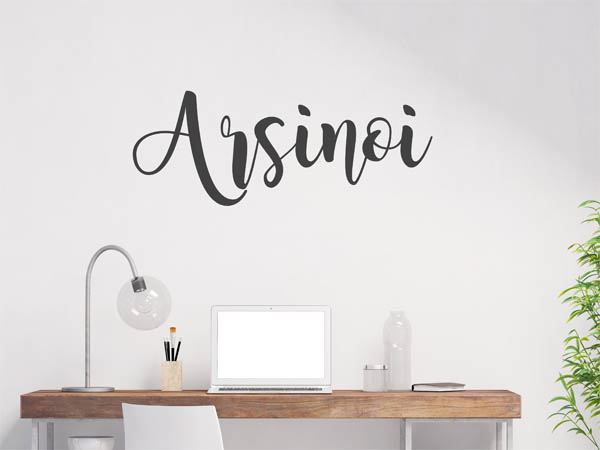 Wandtattoo Arsinoi in Handschrift