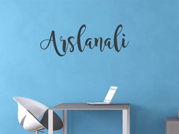 Wandtattoo Arslanali in Handschrift