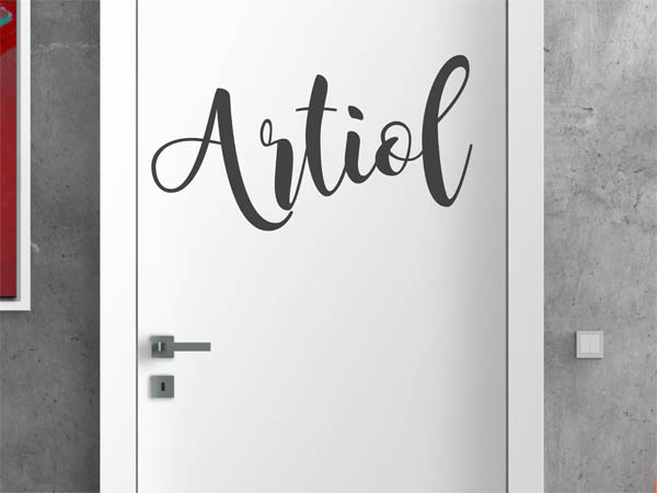 Wandtattoo Artiol in Handschrift
