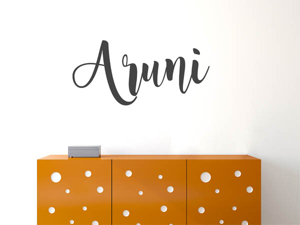 Wandtattoo Aruni in Handschrift