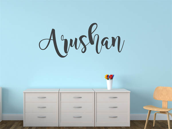 Wandtattoo Arushan in Handschrift