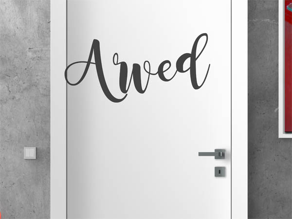 Wandtattoo Arved in Handschrift