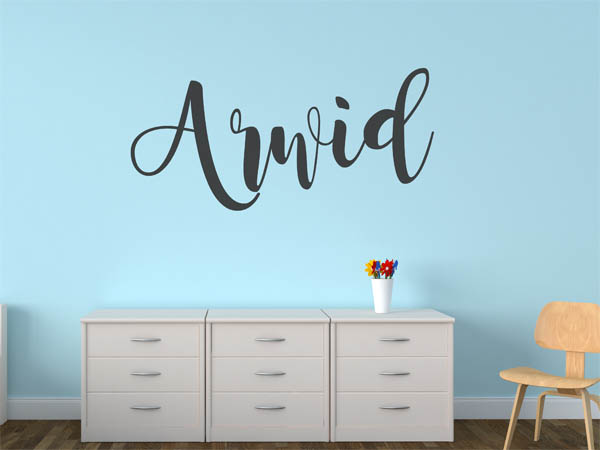 Wandtattoo Arwid in Handschrift