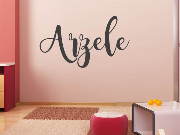 Wandtattoo Arzele in Handschrift