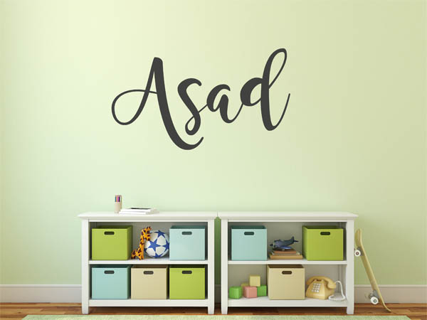 Wandtattoo Asad in Handschrift