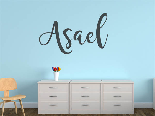 Wandtattoo Asael in Handschrift