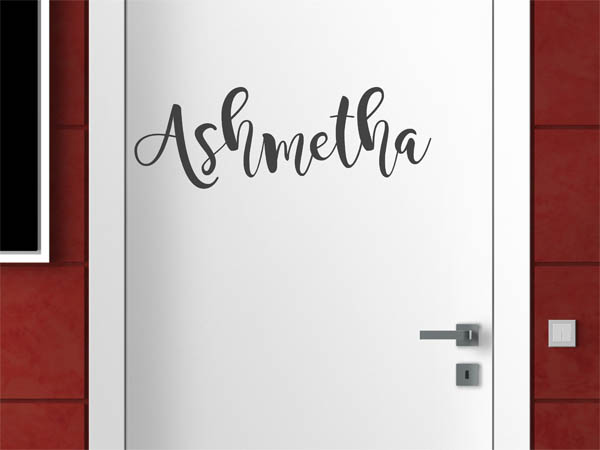 Wandtattoo Ashmetha in Handschrift