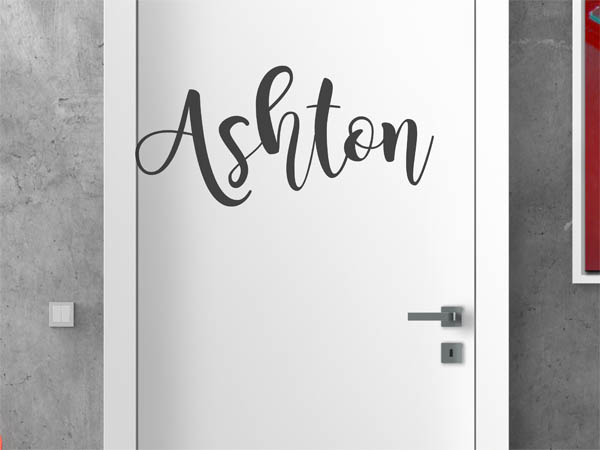 Wandtattoo Ashton in Handschrift