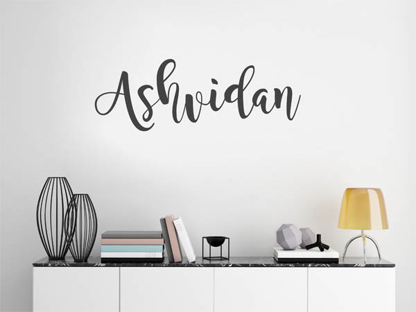 Wandtattoo Ashvidan in Handschrift