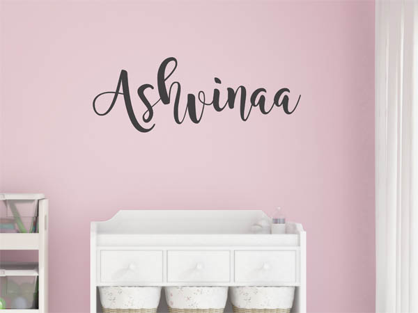 Wandtattoo Ashvinaa in Handschrift