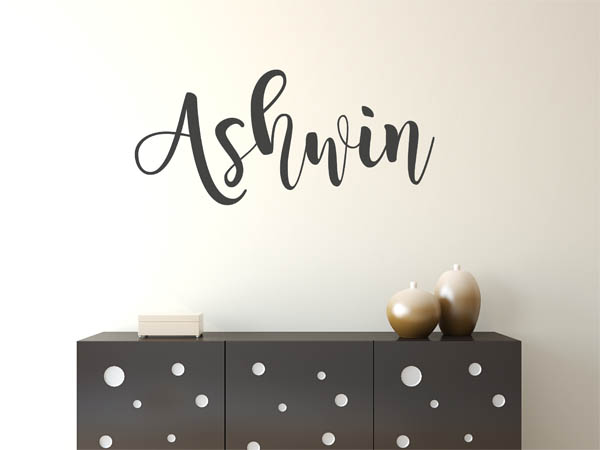Wandtattoo Ashwin in Handschrift