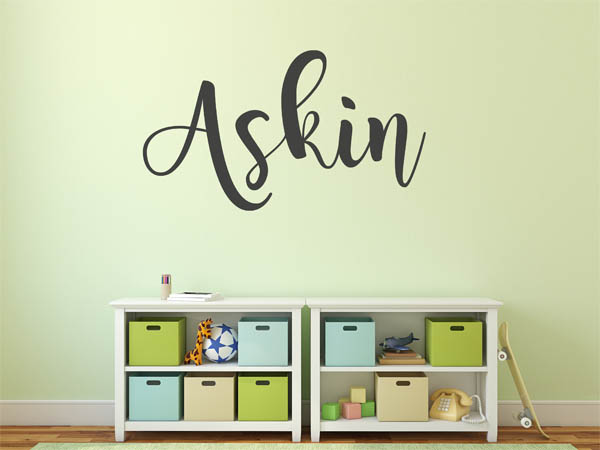 Wandtattoo Askin in Handschrift