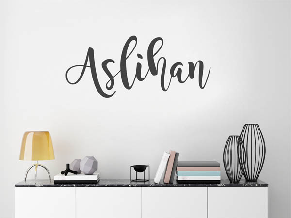 Wandtattoo Aslihan in Handschrift
