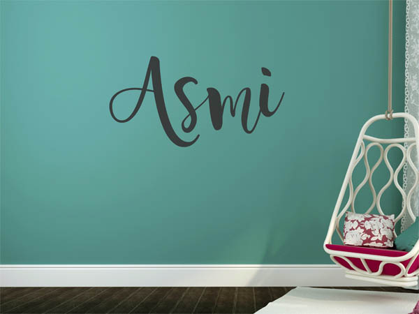 Wandtattoo Asmi in Handschrift