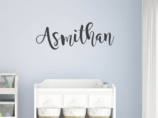 Wandtattoo Asmithan in Handschrift
