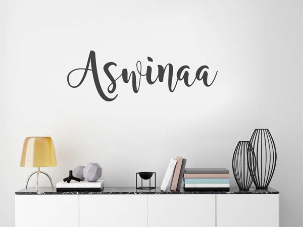 Wandtattoo Aswinaa in Handschrift